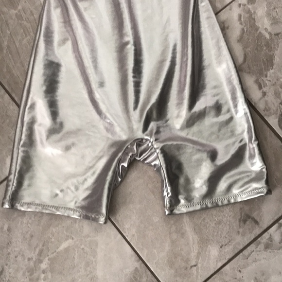 NEW - SKIMS Metallic Swim Cycle Jumpsuits | S - Picture 5 of 13